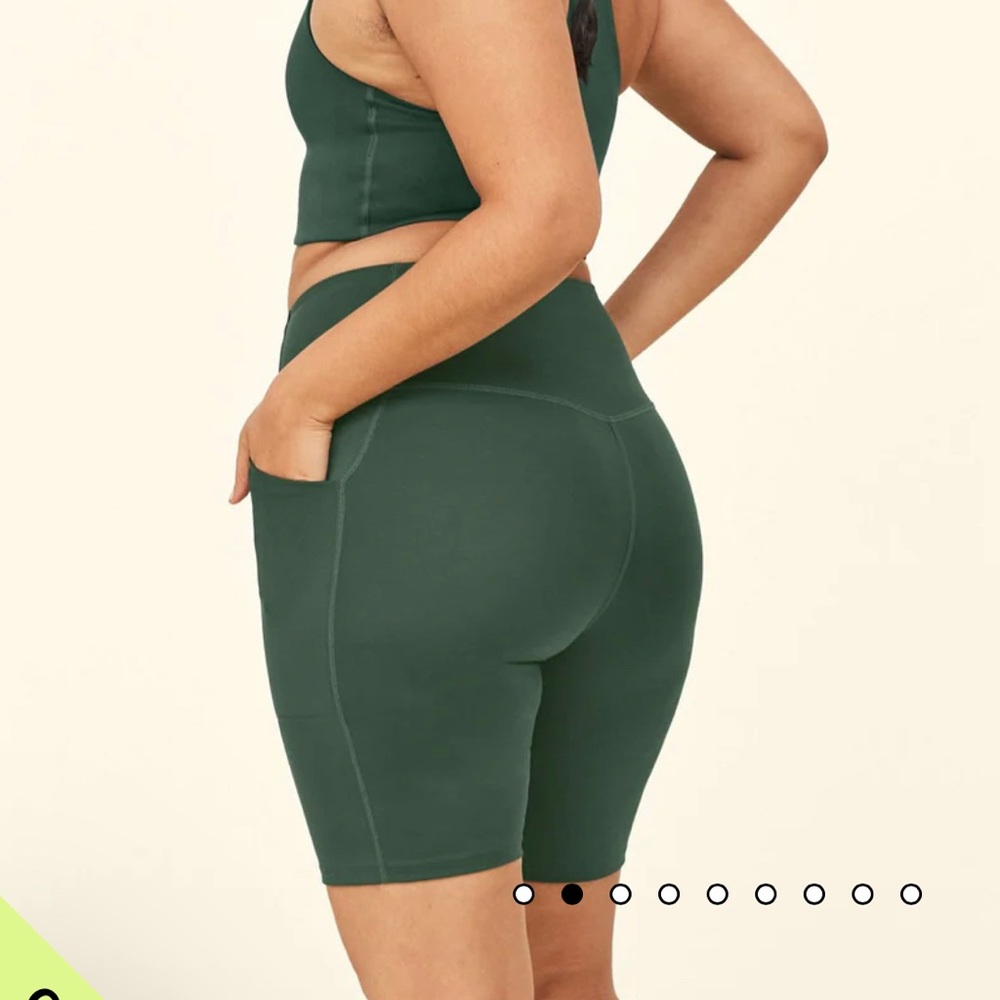 Girlfriend Collective Moss High-Rise Pocket Bike Short